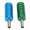 2x Aluminium-Tätowiergerät-Griff Ø2,1cm Grün/Blau 2