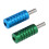 2x Aluminium-Tätowiergerät-Griff Ø2,1cm Grün/Blau 3