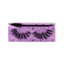 (V14) Falsche Wimpern 3D Faser mit Pinsel Bequem Streifen
