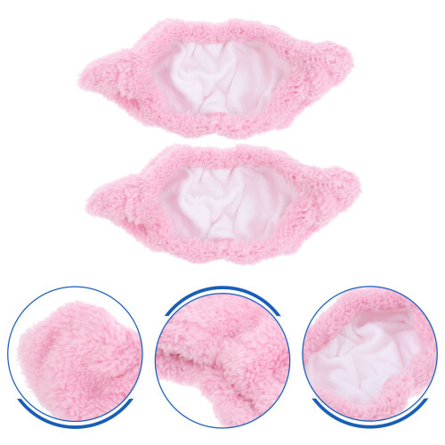 Elastisk Skridskööverdrag Plush Hockeyskridskö Överdrag (Rosa L) 1