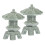 2 mini beeldje lantaarn japans bonsaidecor 4