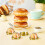 200 Pcs Form Måntårtsbricka Dessertlåda Gyllene 5