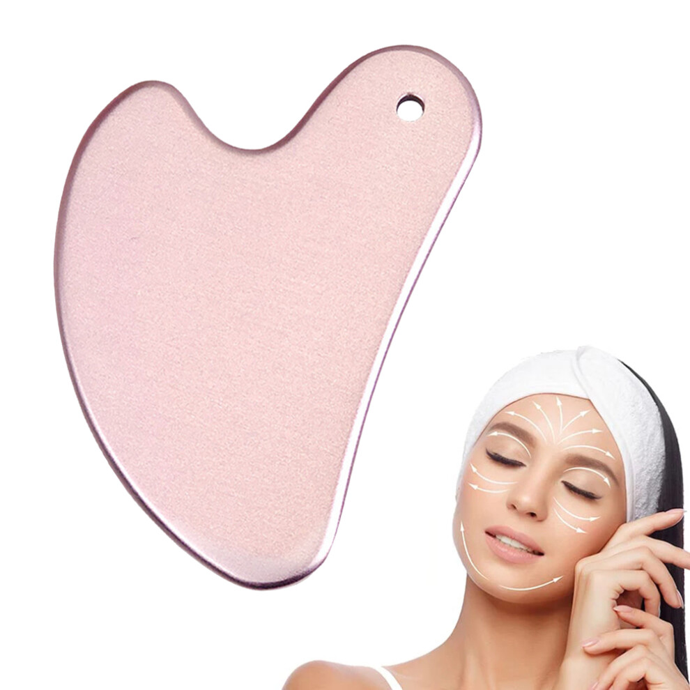 Metal GuaSha Scraping Massage Tool Love Heart Face Body