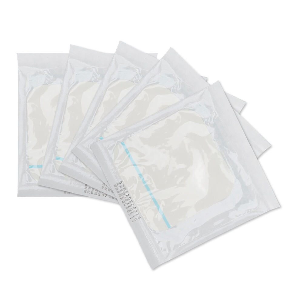 5pcs Hydrocolloid Dressing 4x4in Waterproof Self Adhesive Wound Patch