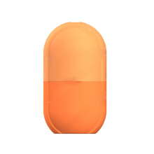 (Orange) Mini-Silikon-Gesichtsmassage-Eiswürfelform Orange