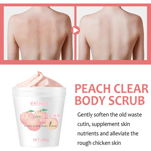 Peach Body Scrub 100g Moisturizing Fragrant Ice Cream Texture 1