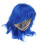 Short Blue Fluffy Anime Cosplay Synthetic Wig 1