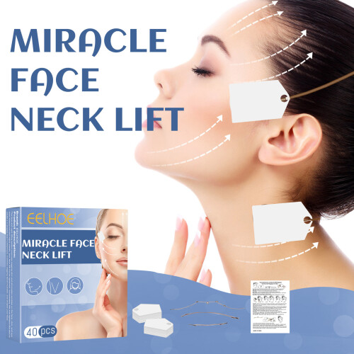 EELHOE 40Pcs Face Lifting Patches Waterproof Slimming 2