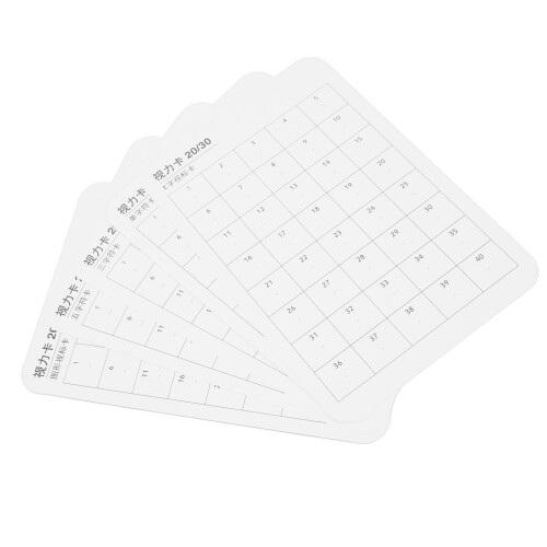 5pcs Vision Test Card Double Side Matte Eye Chart for Near Vision 1