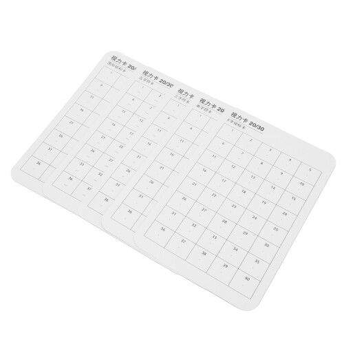 5pcs Vision Test Card Double Side Matte Eye Chart for Near Vision 2
