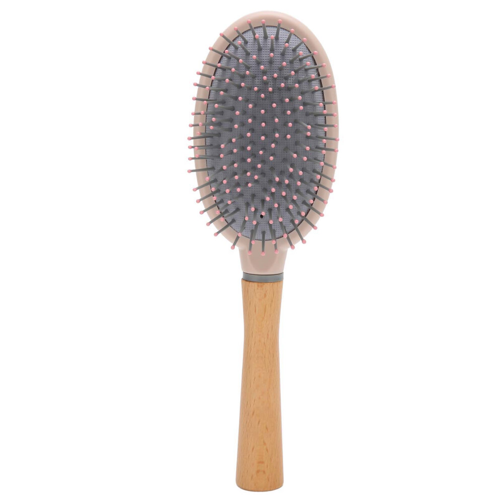 Wooden Paddle Brush Detangling Massage Scalp for Thick Curly Thin Hair