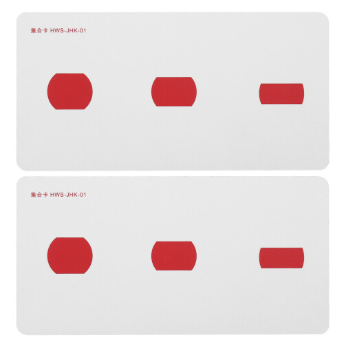2pcs Strabismus Correction Cards Waterproof Amblyopia Training