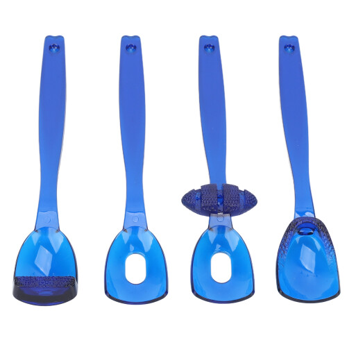 (Blue) 4 Pezzi Trainer Labbra e Lingua Arancione