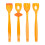 (Orange) 4 Pezzi Trainer Labbra e Lingua Arancione 1