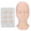 (Pink) Removable Eyelid Silicone Mannequin Head Pink Training 1