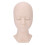(Single Eyelid Pink) Replaceable Eyes Eyelash Mannequin Head Silicone Practice Model 1