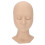 (Single Eyelid Complexion) Replaceable Eyes Eyelash Mannequin Head Silicone Practice Model 1