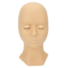 (Double Eyelid Complexion) Weicher Silikon-Praktikerkopf in Braun