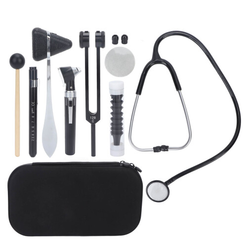 Medical Diagnostic Set Otoscope Stethoscope Tuning Fork Reflex Kit
