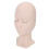 (Single Eyelid Pink) Replaceable Eyes Eyelash Mannequin Head Silicone Practice Model 2