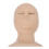 (Single Eyelid Complexion) Replaceable Eyes Eyelash Mannequin Head Silicone Practice Model 3