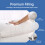 Living And Home 74*48cm White Polyester Pillow Insert 4