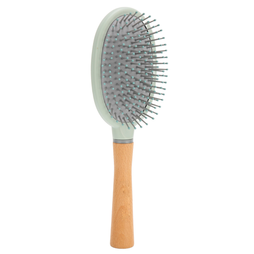 Detangling Hair Brush Wooden Handle Scalp Massage Paddle