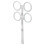 (±‑0.5 D.) Optical Flipper Plastic Lens 0.5D for Amblyopia White 3