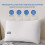 Living And Home 74*48cm White Polyester Pillow Insert 3