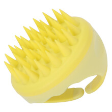 (Yellow) Silikon Kopfmassagebürste Shampoo Ergonomisch Rose