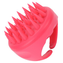 (Rose Red) Silikon Kopfmassagebürste Shampoo Ergonomisch Rose