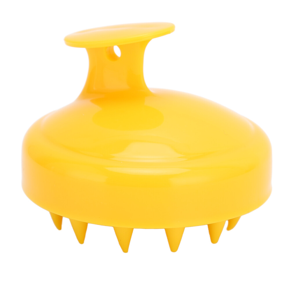 (Ginger) Silicone Hair Scalp Massager Brush for All Hair Types Ginger
