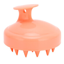 (Orange Pink) Silikon Kopfmassagebürste für alle Haartypen Ingwer