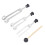 (Silver) Aluminium-Stimmgabel-Set 128/256/512Hz tragbar 5