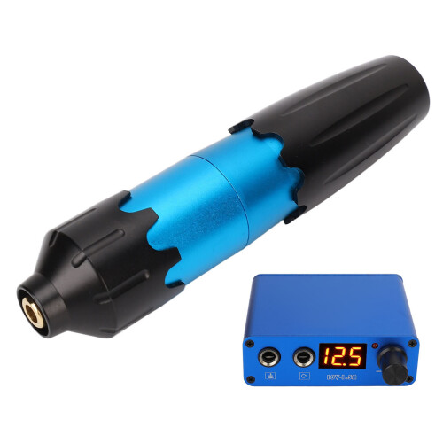 (US Plug) Tattoostift-Set LED für Einsteiger blau 1