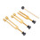 (Gold) Aluminium Stem Fork Set 128/256/512Hz Portable Silver 2
