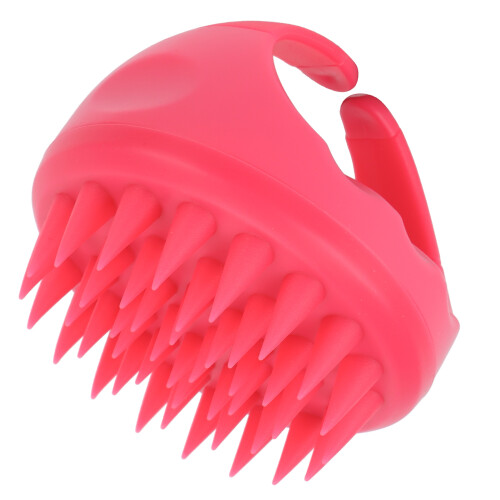 (Rose Red) Silikon Kopfmassagebürste Shampoo Ergonomisch Rose 2