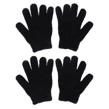 4x Wiederverwendbare Färbhandschuhe, ölproof für Friseure (Schwarz)
