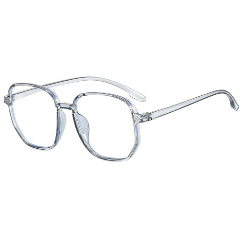 (Grey) Blaulichtfilter-Brille Polygon Leicht Grau