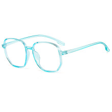 (Blue) Blaulichtfilter-Brille Polygon Leicht Grau