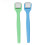 (Blue + Green) 2x Face Massage Roller Anti-Wrinkle Lifting 3