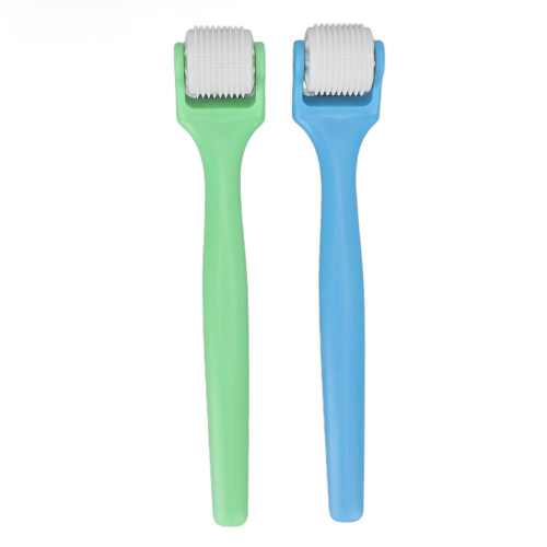 (Blue + Green) 2x Face Massage Roller Anti-Wrinkle Lifting 2