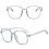 (Grey) Blaulichtfilter-Brille Polygon Leicht Grau 2