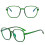 (Green) Blaulichtfilter-Brille Polygon Leicht Grau 2