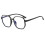 (Black) Blaulichtfilter-Brille Polygon Leicht Grau 1
