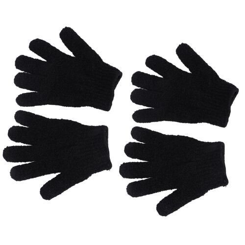 4x Wiederverwendbare Färbhandschuhe, ölproof für Friseure (Schwarz) 2