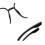 (Black) Blaulichtfilter-Brille Polygon Leicht Grau 5