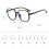 (Black) Blaulichtfilter-Brille Polygon Leicht Grau 3