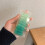 (Gradient Green) Elastische Spiralfedern Haargummis schwarz für Mädchen 5