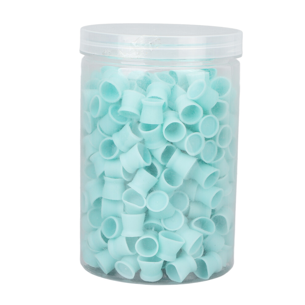 Blue,Green (Blue) 300Pcs Food Grade Silicone Tattoo Ink Cups Green
